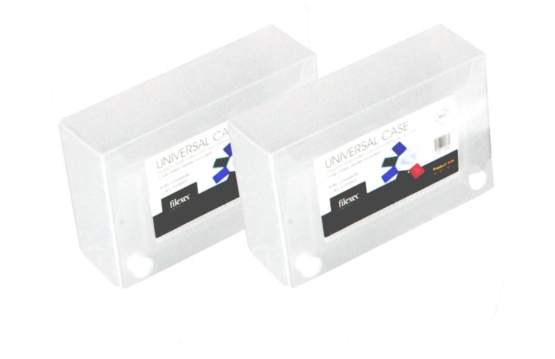 Filexec Products 3 x 5 Inches Index Card Case, Clear, Pack of 2 (50306-20233) - Image 1